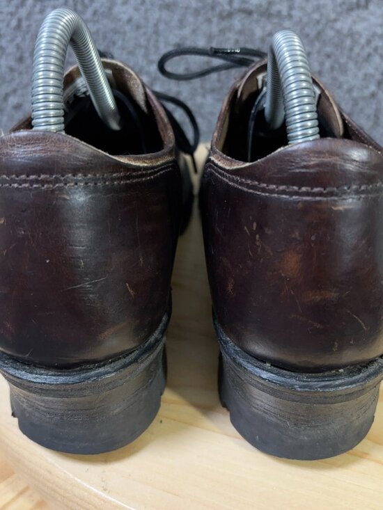 Frye Oxford Shoes Womens 7.5 Brown Leather Vintage Y2K Chunky Vibram Sole Boots - Picture 4 of 9